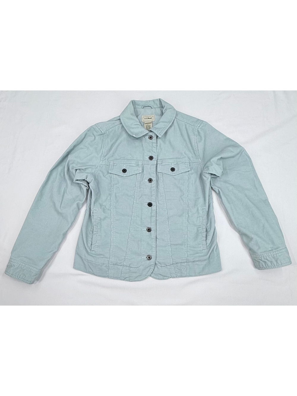 L.L.Bean Women's Medium Sky Blue Corduroy Jacket